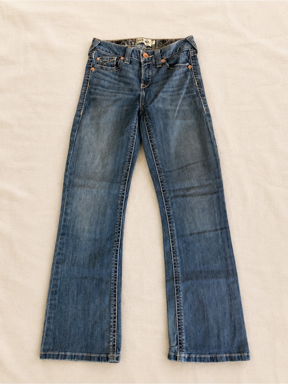 Ariat R.E.A.L. Denim Low Rise Bootcut Jeans Juniors Size 12